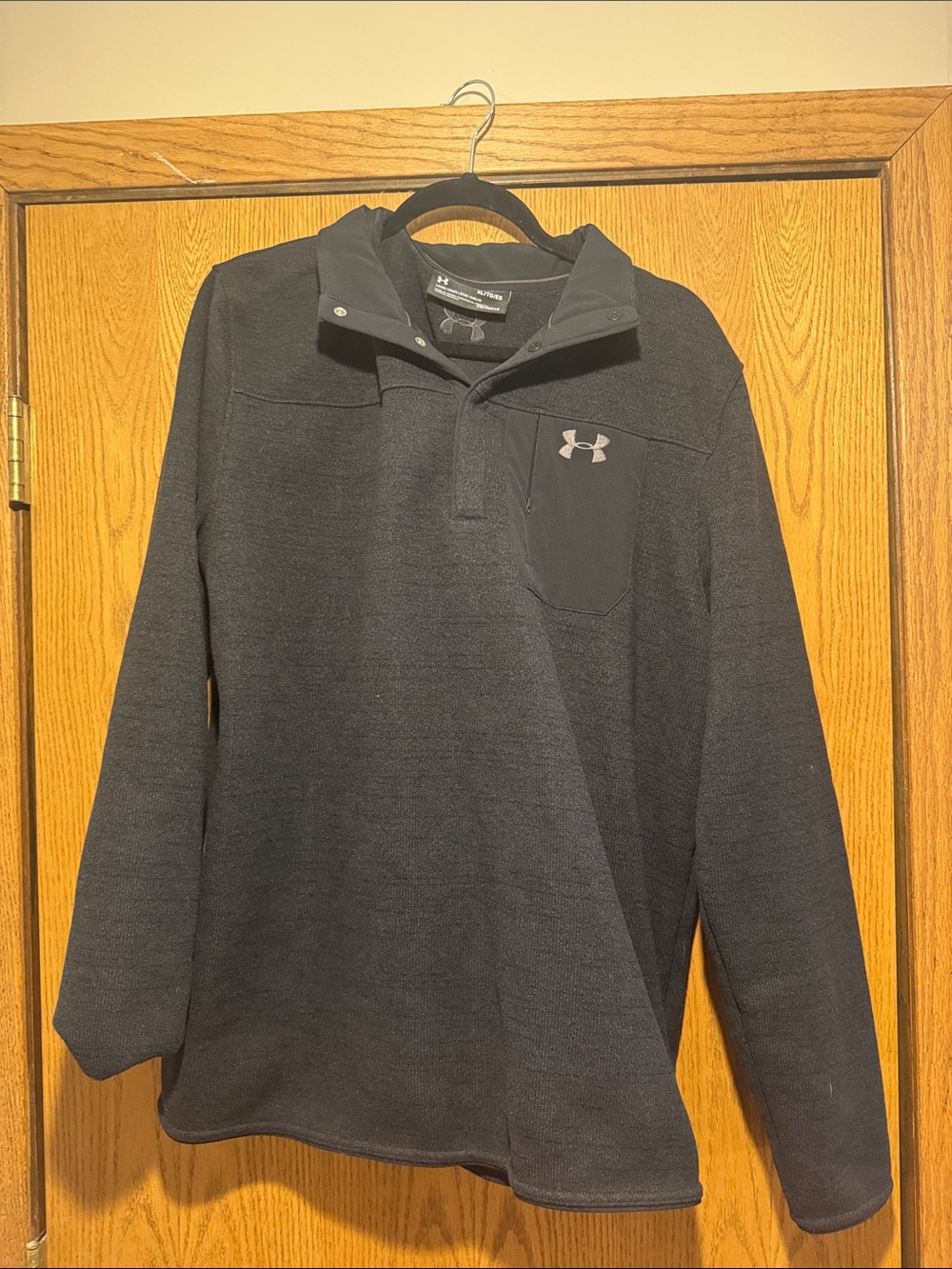 Under Armour Dark Gray Half-Zip Pullover with Chest Pocket